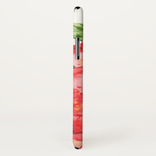 Rode en roze zachte Waterverf Rozen Case-Mate iPhone Case (Achterkant / rechts)