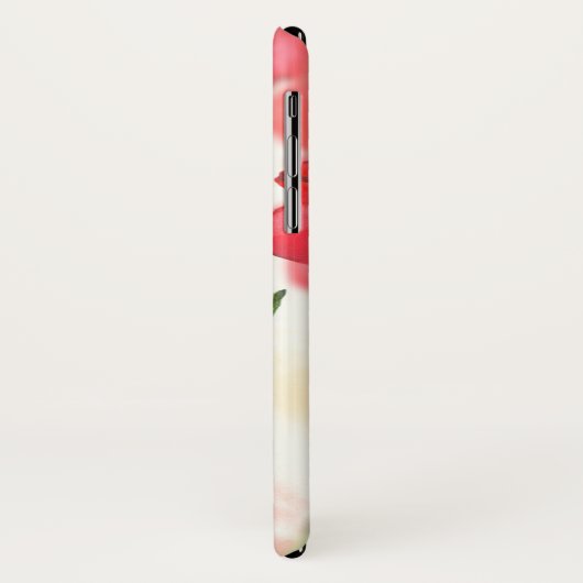 Rode en roze zachte Waterverf Rozen Case-Mate iPhone Case (Achterkant/links)