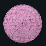 rode en roze zeef, dot zwart dartboard dartbord<br><div class="desc">rode en roze zeef met zwarte stippen Dartboard van metaal Eenvoudige Gift Ideeën om uw geliefde glimlach te maken:)</div>