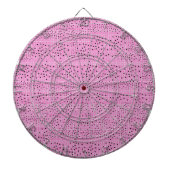 rode en roze zeef, dot zwart dartboard dartbord (Voorkant)