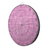 rode en roze zeef, dot zwart dartboard dartbord (Voorkant Rechts)