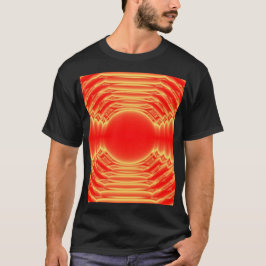 rode en sinaasappel feedback gepatenteerd t-shirt