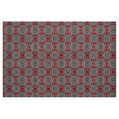 "Rode en turkooisbloem" bloem Stof (Fat Quarter)
