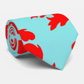 rode en waterige formele demask stropdas (Opgerold)