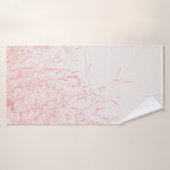 RODE EN WITTE ABSTRACTE BEDEKKEN BADHANDDOEK (Badhanddoek)