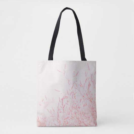 RODE EN WITTE ABSTRACTE BEDEKKEN TOTE BAG (Voorkant)
