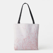 RODE EN WITTE ABSTRACTE BEDEKKEN TOTE BAG (Achterkant)