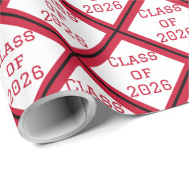 Rode en Witte Afstudeer Inpakpapier | 2026