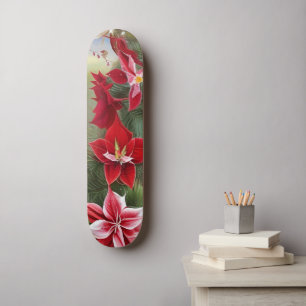Rode en Witte Amaryllis en Pijnboom Persoonlijk Skateboard