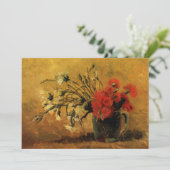 Rode en witte anjers door Vincent van Gogh (Staand voorkant)