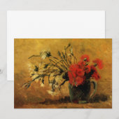 Rode en witte anjers door Vincent van Gogh (Voorkant / Achterkant)
