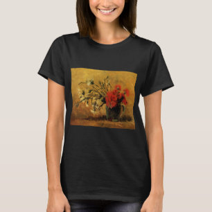 Rode en witte anjers door Vincent van Gogh T-shirt