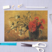 Rode en witte anjers door Vincent van Gogh Tissuepapier (Craft)