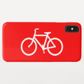 Rode en witte bike Case-Mate iPhone case (Achterkant (horizontaal))