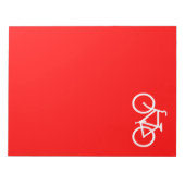 Rode en witte bike notitieblok (Voorkant)