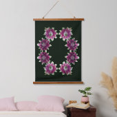 Rode en witte bloemen paar abstracte kunst  hangend wandkleed (Slaapkamer)