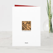 Rode en Witte Bloemkaart Kaart (Achterkant)