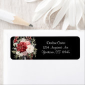 Rode en Witte Boeket  Etiket (Insitu)