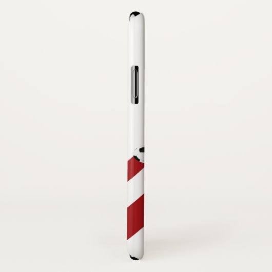 Rode en witte bogen Voetbalspeler ontwerp Case-Mate iPhone Case (Achterkant / rechts)