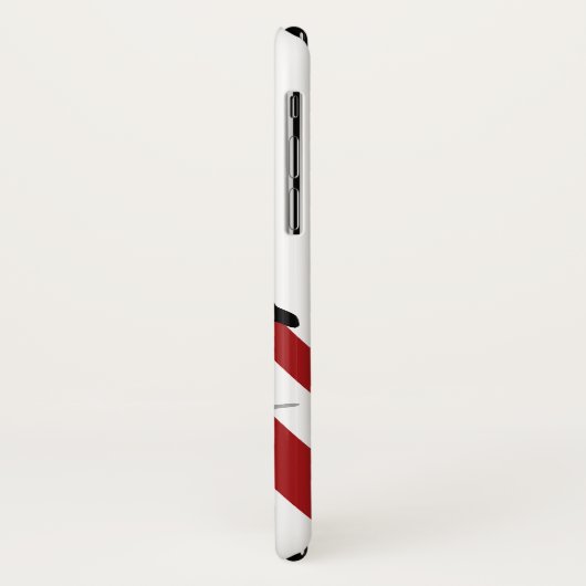 Rode en witte bogen Voetbalspeler ontwerp Case-Mate iPhone Case (Achterkant/links)