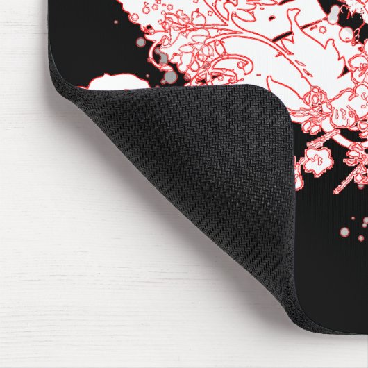 rode en witte boom. muismat (Hoek)