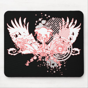 rode en witte boom. muismat