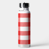 Rode en witte Buffel Plaid Waterfles (Rechts)