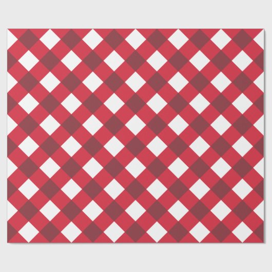 Rode en witte buffelplaat cadeaupapier (Vlak)