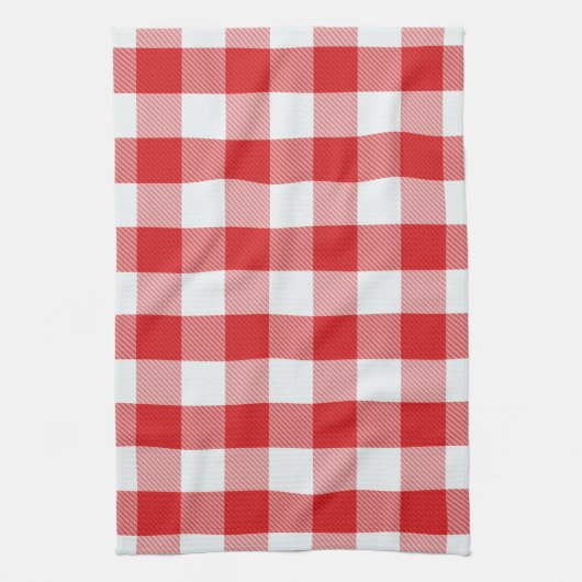 Rode en witte buffels met keukenhanddoeken (Verticaal)