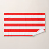 Rode en Witte Cabana Strepen Bad Handdoek (Handdoek)