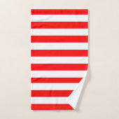 Rode en Witte Cabana Strepen Bad Handdoek (Handdoek)