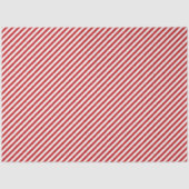 Rode en Witte Candy Cane Gestreepte Tissuepapier (Voorkant)