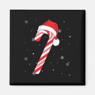 Rode En Witte Candy Cane Kerstman Kerst Moppertje Magneet