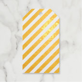 Rode en Witte Candy Cane Stripes Gift Label (Voorkant)