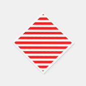 Rode en witte Candy Cane Stripes Papieren servette Servet (Hoek)