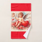 Rode en witte Cherub Angels Bad Handdoek (Handdoek)