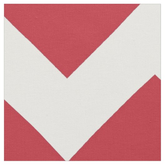 Rode en witte Chevron Stripe Stof (Close Up)