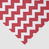 Rode en witte Chevron Stripe Tissuepapier (Detail)