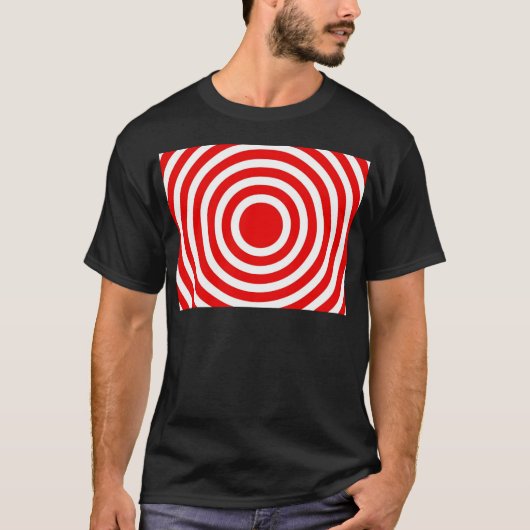 Rode en Witte Cirkels T-shirt (Voorkant)