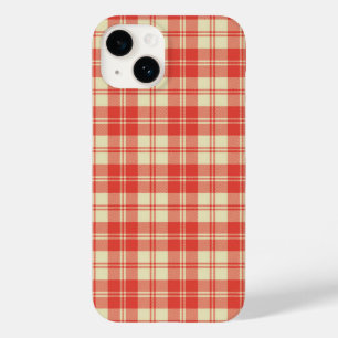 Rode en witte clan Plaid Tartan Case-Mate iPhone 14 Hoesje