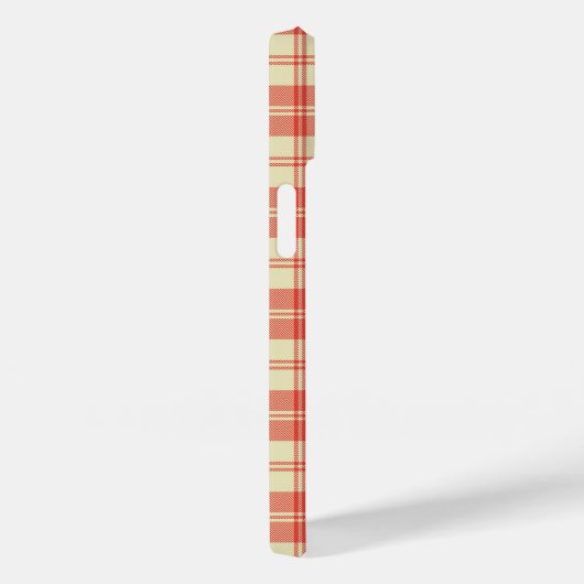 Rode en witte clan Plaid Tartan Case-Mate iPhone Case (Achterkant / Rechts)