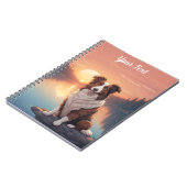 Rode en Witte Collie bij het Meer Notitieboek (Linkerzijde)