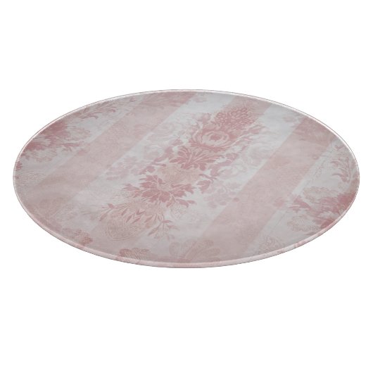 rode en witte Damask Stripes op Satin Snijplank (Hoek)
