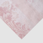 rode en witte Damask Stripes op Satin Tissuepapier (Detail)