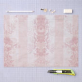 rode en witte Damask Stripes op Satin Tissuepapier (Craft)