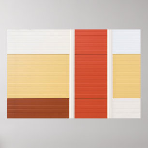 Rode en witte deur poster