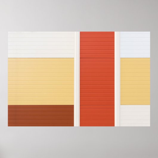 Rode en witte deur poster (Voorkant)