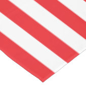 Rode en Witte Dikke Streep Tafelkleed (Gekanteld)