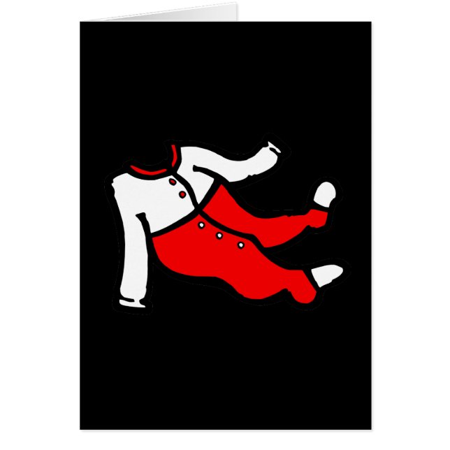 rode en witte domme PJ's (Voorkant)