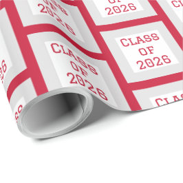 Rode en Witte Einpakpapier voor Afstudeerders | 20 Cadeaupapier